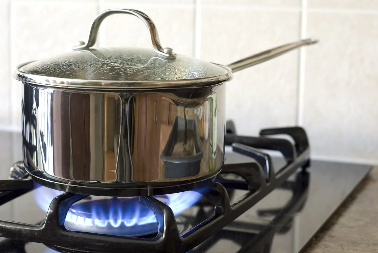 Cooking on Gas Stove
