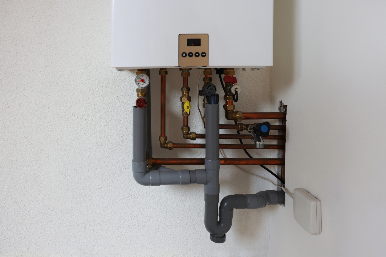 Tankless Water Heater on Wall